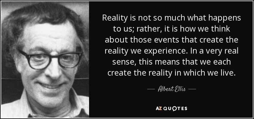 Albert Ellis quotation graphic