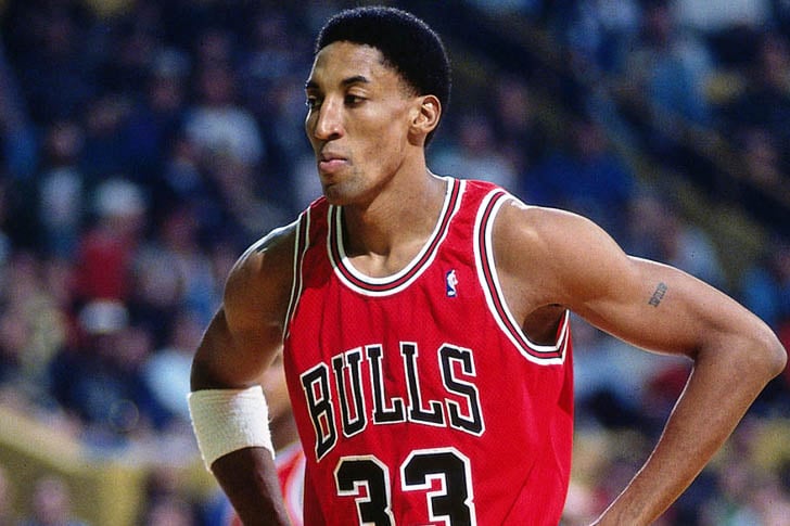 Scottie Pippen during a basketball game
